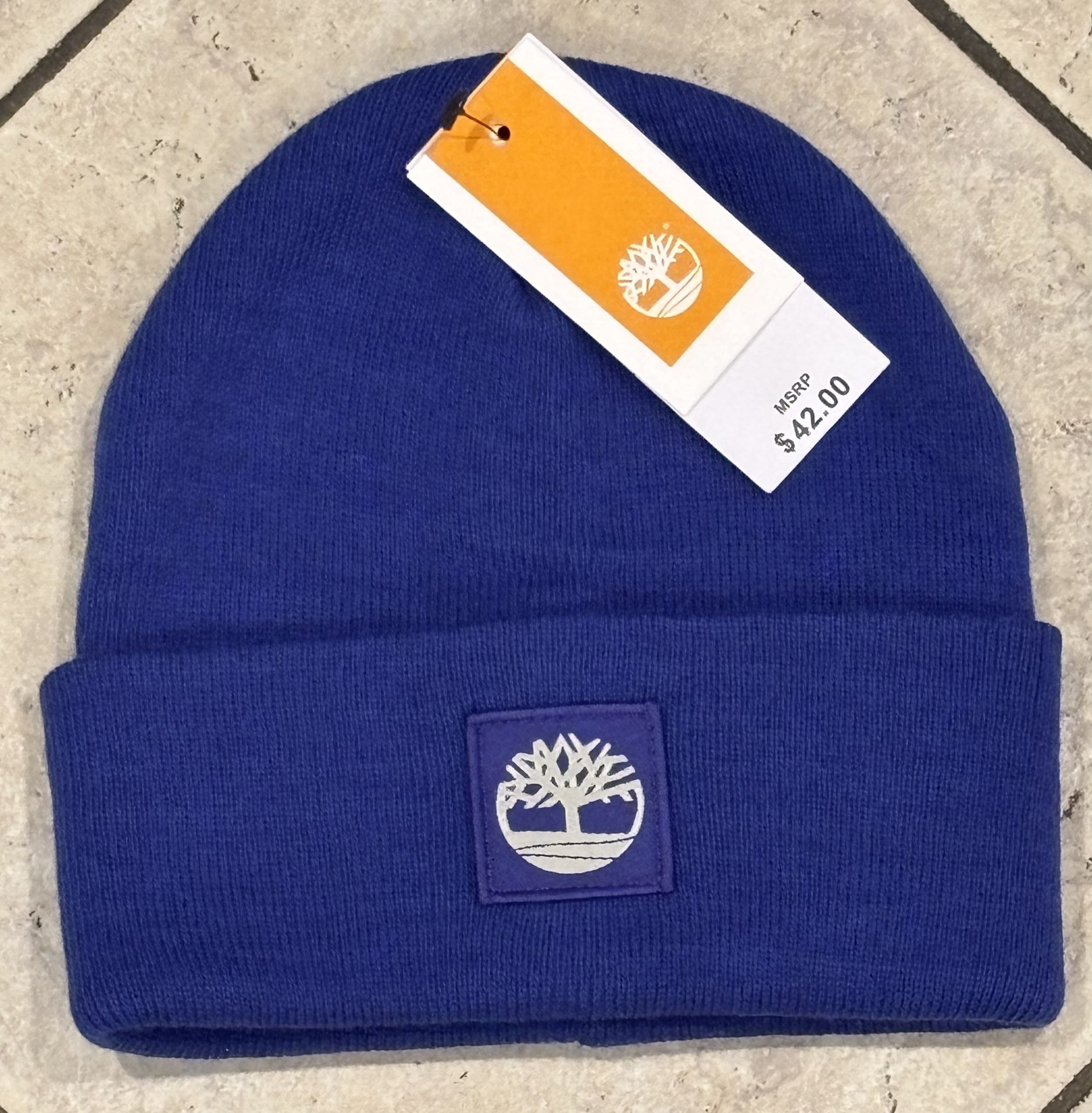 Blue Timberland Men’s Winter Hat Beanie NWT