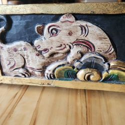 Handcarved Wooden Box
