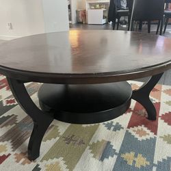 Circular Wooden Coffee Table