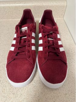 Adidas Burgundy/Red Campus Suede Shoes