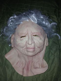 Halloween old lady mask