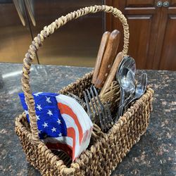 Utensil Organizer Napkin & silverware Basket