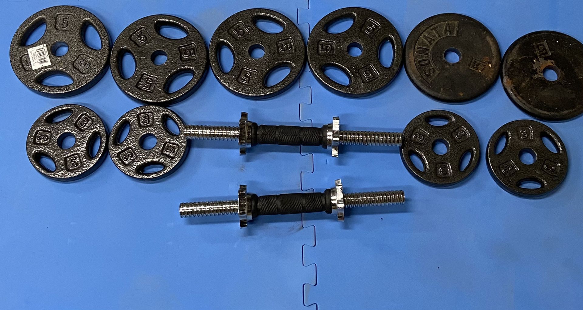 Adjustable Dumbbell Set with 42lbs