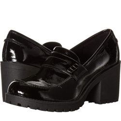 Womens Chunky Heeled Loafer Sz 7.5 (BNIB)