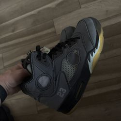 Off White Jordan Retro 5 Size 12