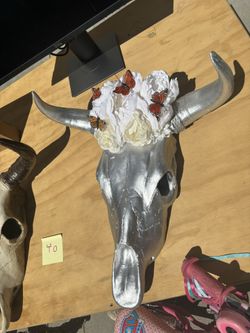 Ceramic Cow Skull