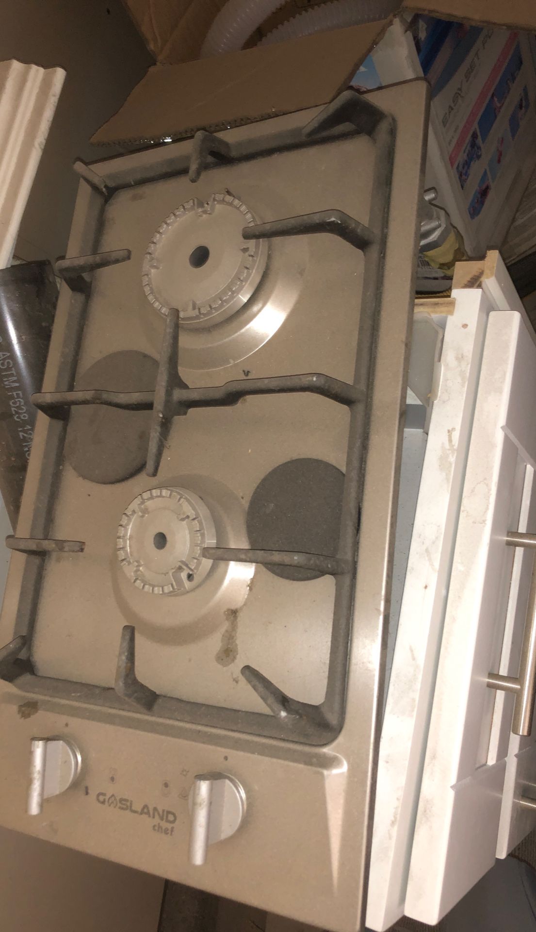 Double top gas stove top