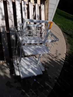 Industrial Rolling Shelf Rack