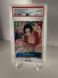 Psa grade 10 BOA HANCOCK one piece illustration box 1