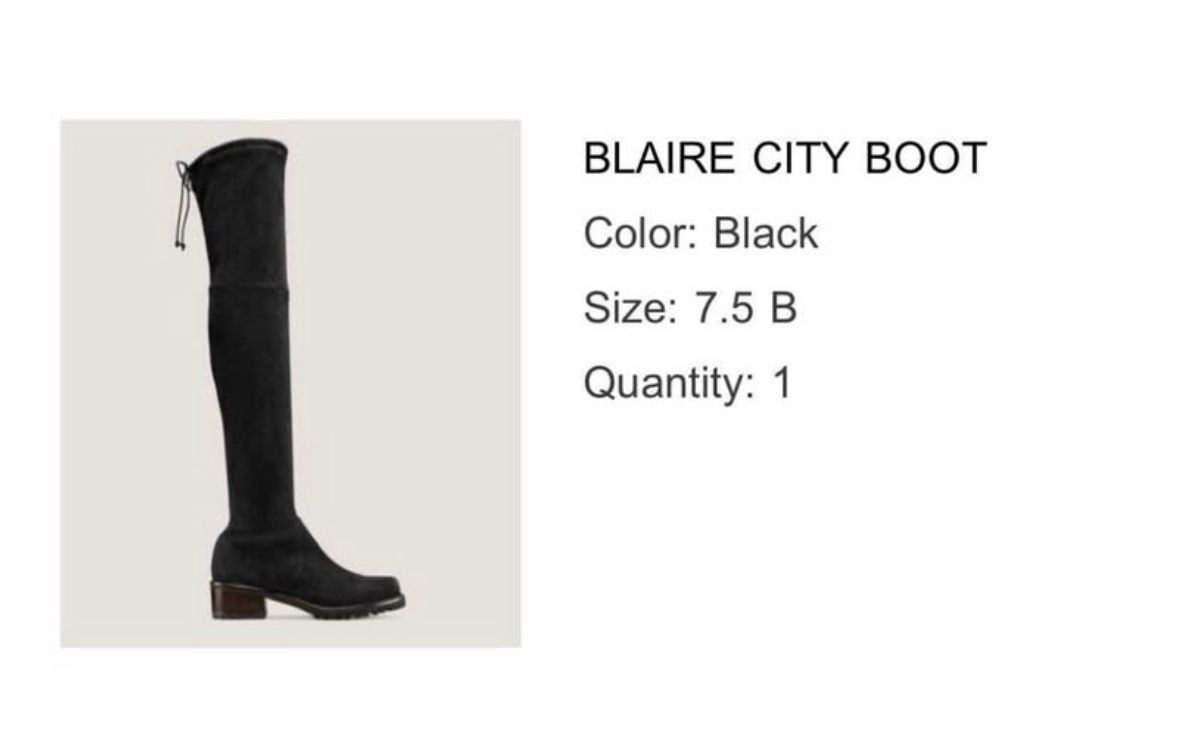 STUART WEITZMAN Blair Suede Over-The-Knee Boots Size 7.5