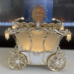 Disney princess light up carriage pedestal candle holder