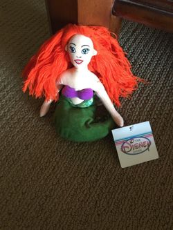 Disneys Ariel bean bag with tags