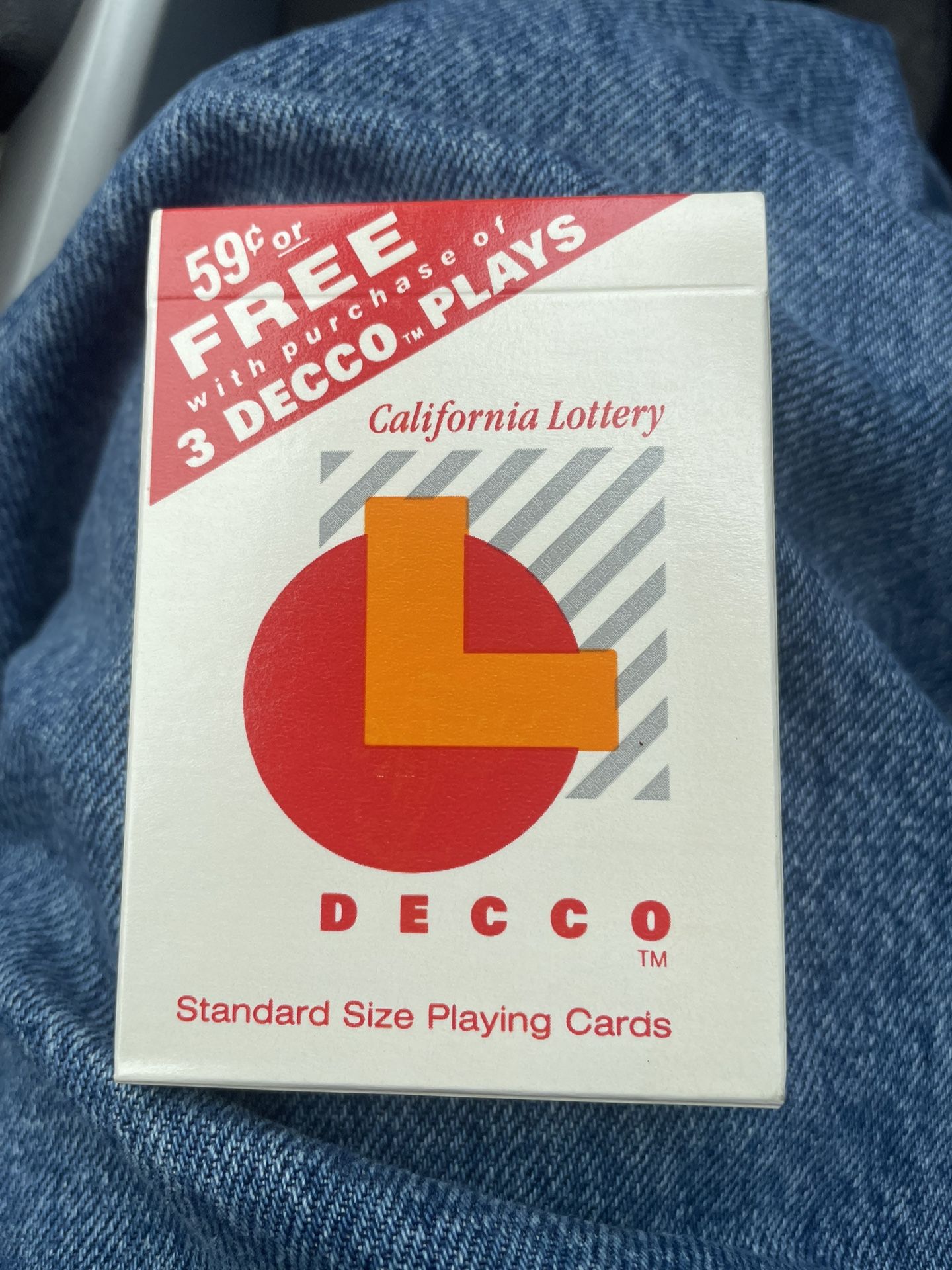 Lottery Decco Playing cards $20