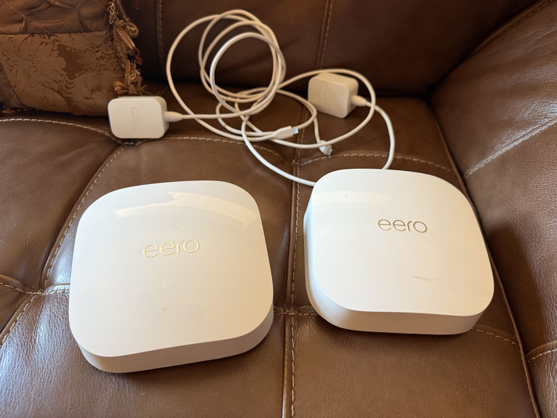 2 Eero Pro 6e (Tri-Band) Wi-Fi Routers – Pristine Condition!