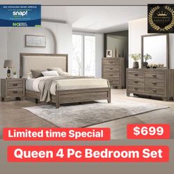 4 Pc Queen Bedroom Set 