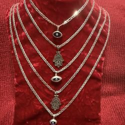 929 Silver Necklaces with lucky Beautiful pendants