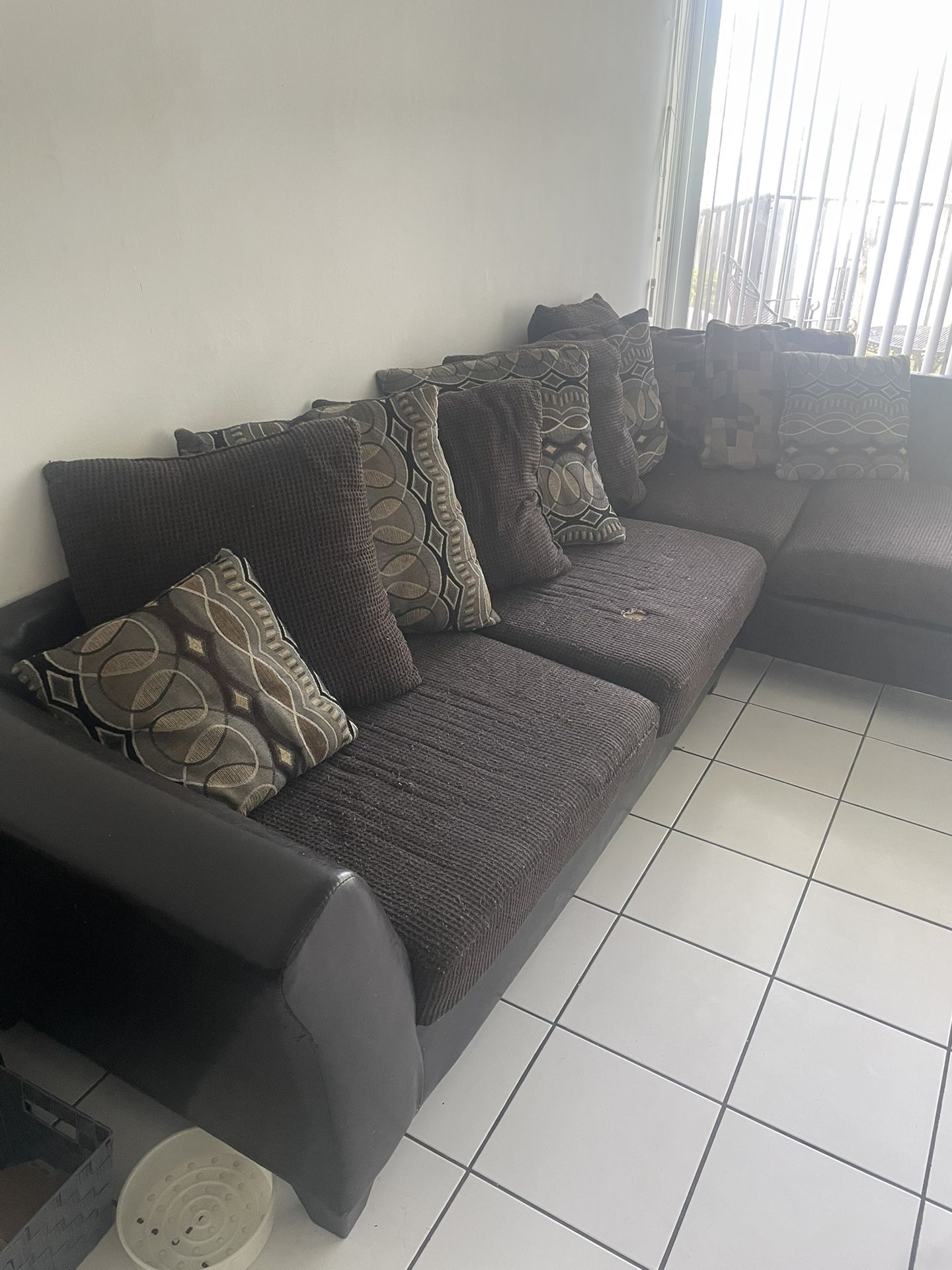 Brown Sectional Couch