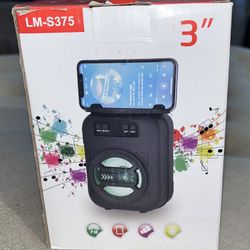Portable 3 Inch Bluetooth Speaker With Cell Dock