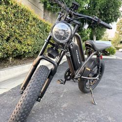 Electric Bike - Ebikes for Adults with Peak 1500W Motor, 20" Fat Tire, 48V 20AH Battery, 7-Speed, Dual Disc Brakes E Bike