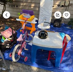 Shoes, clothes, bikes