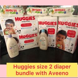 Huggies Size 2 Diaper Bundle With Averno 