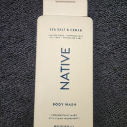Native Body Wash Sea Salt + Cedar