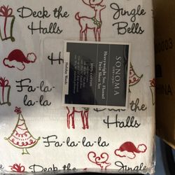 Sonoma Flannel Christmas Sheets Twin