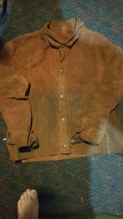 Heavy sleeved welders jacket