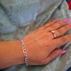 925 Silver/ Plata Pulsera, Bracelet 