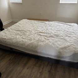 FREE ITEMS - Heavy Wood Table, Mattress And Box Spring, Samsung TV