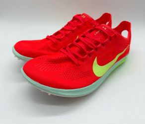 New Mens 11.5 Nike Dragonfly 2 Bright Crimson Lime Blast Track Spikes FD8413-600