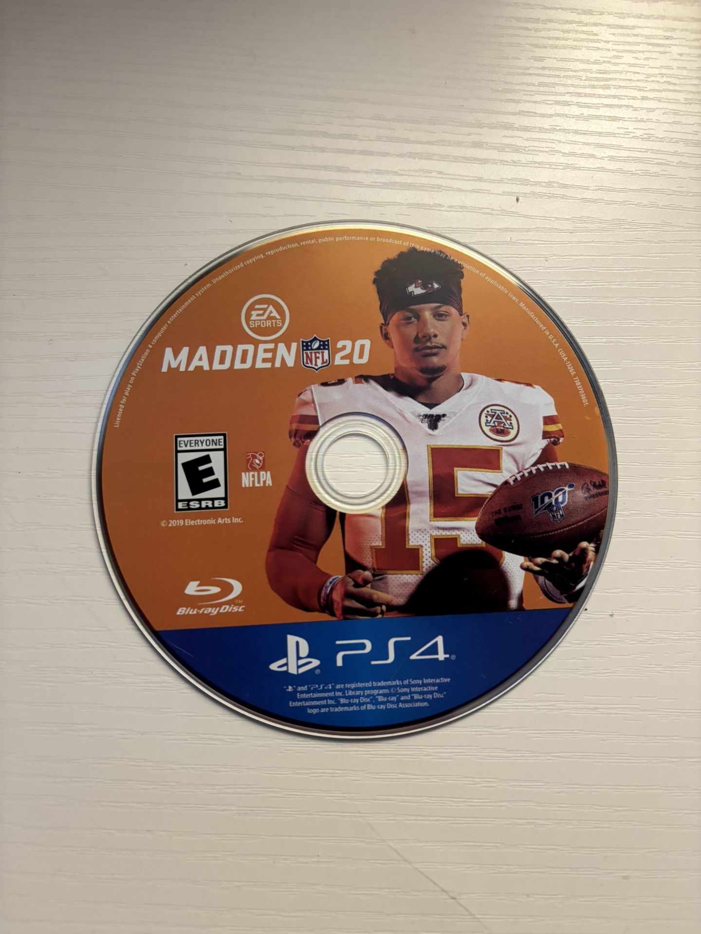 NFL Madden 20 Ps4 Disc Only