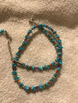 925 silver turquoise necklace