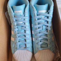 ADIDAS PRO MODEL SNEAKERS SKY BLUE COLOR SIZE 8