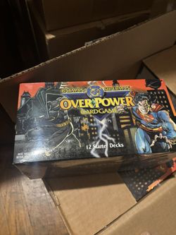 DC OverPower Card Game Batman Superman (1996) Sealed Box (12) Starter Decks