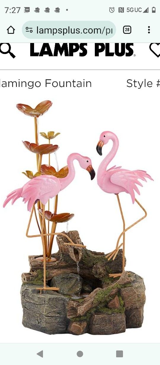 New Beautiful Flamingo Fountain