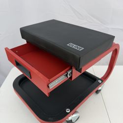 Unline Rolling Seat W/Drawer -New 