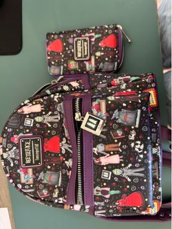 Lounge fly Beetlejuice backpack and Wallet - NWOT