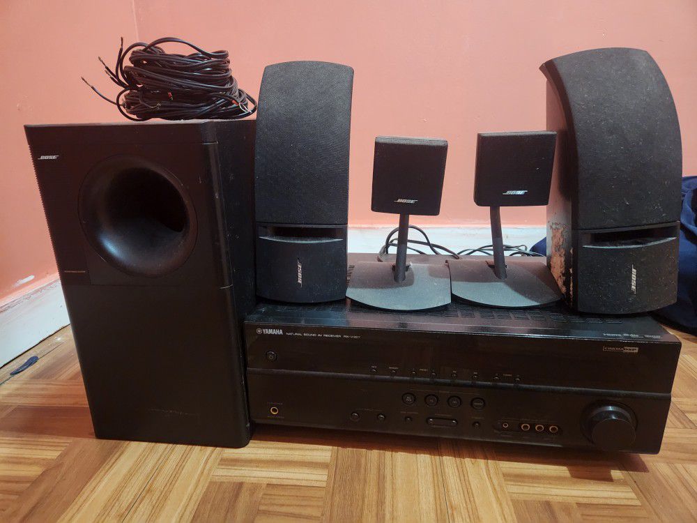 Yamaha Receiver RX-V367 with Bose Speakers 