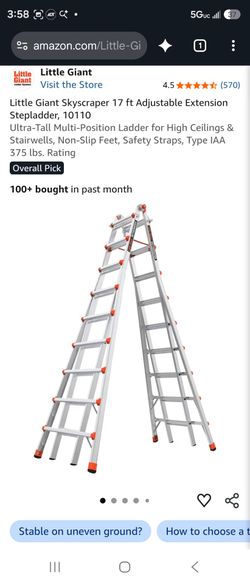 17ft A FRAME LADDER ( LITTLE GIANT )