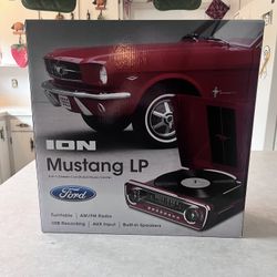 ION Ford Mustang LP 4-in-1 Classic Car-Styled Music Center