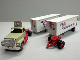 Vintage Winross GI Trucking Double Trailer Semi Truck – Complete w/ Original Packaging – Collectible