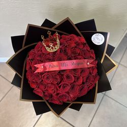 Ramo Buchón De 50 Rosas Rojas 