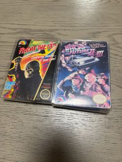 Friday the 13th + Back to the Future II & III NES Bundle CIB w/ Boxes & Manuals