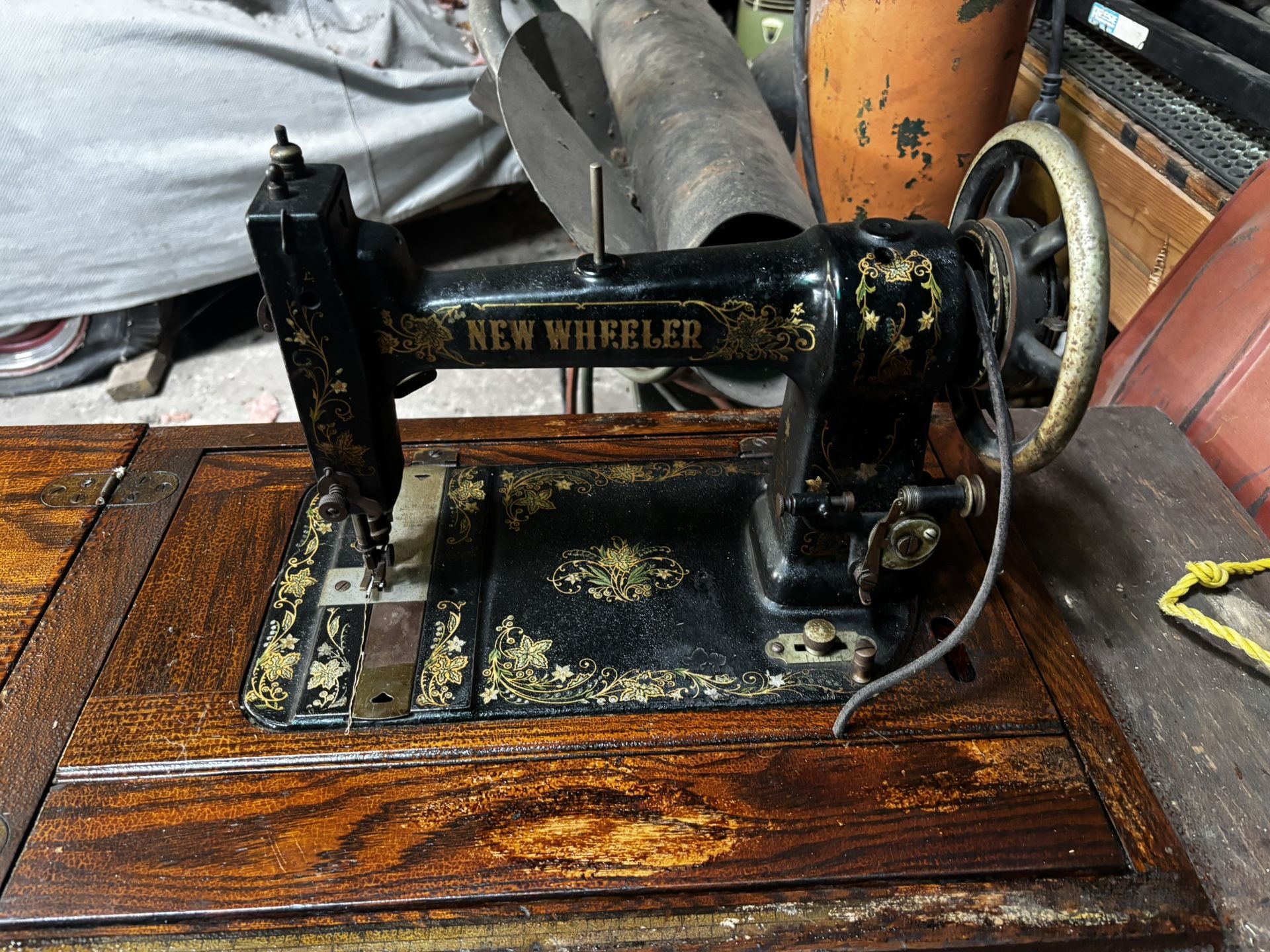 Antique Sewing Machine - New Wheeler