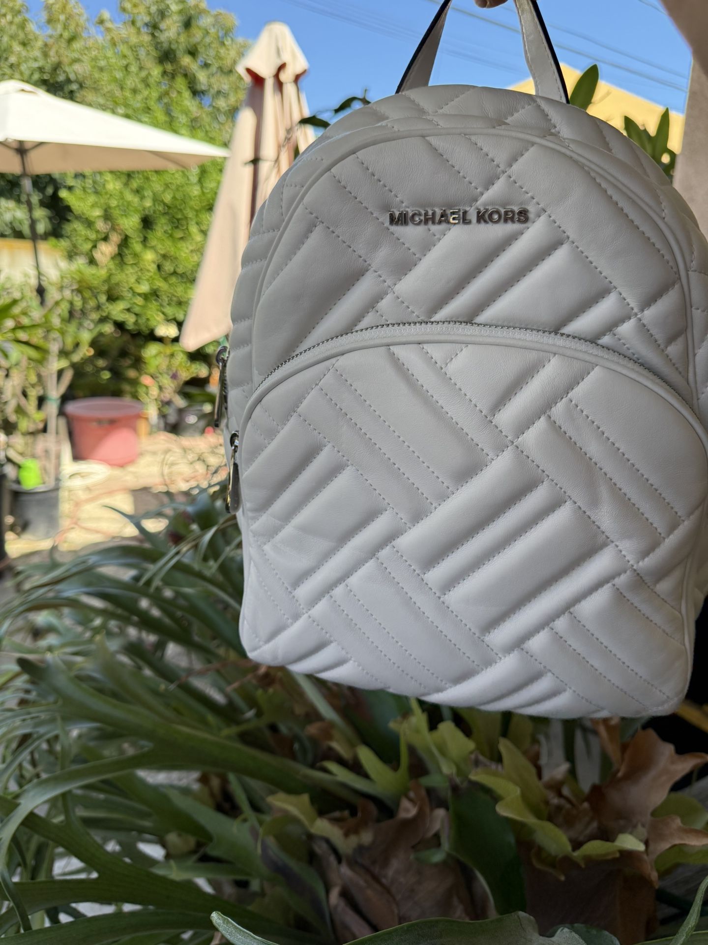 Michael Kors Abbey Medium Quilted Leather Backpack