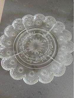 Sweet American Concord Divided Glass platter