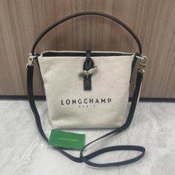 Longchamp Essential Toile Bucket Bag