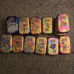 Empty Pokemon Tins