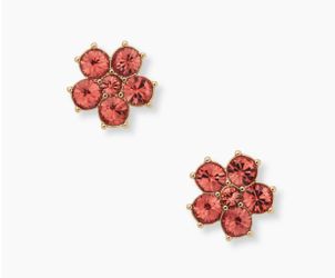 Kate Spade Gold Plate Flower Studs NEW WITH TAG